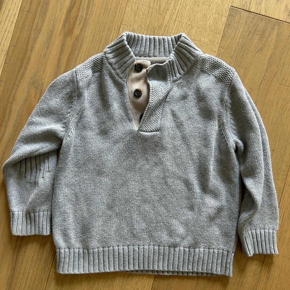 Baby Gap Toddler Gray Shawl Collar Sweater